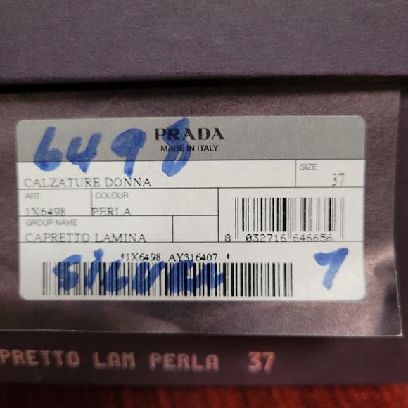 Beautiful Silver Prada Pumps - Picture 7 of 8